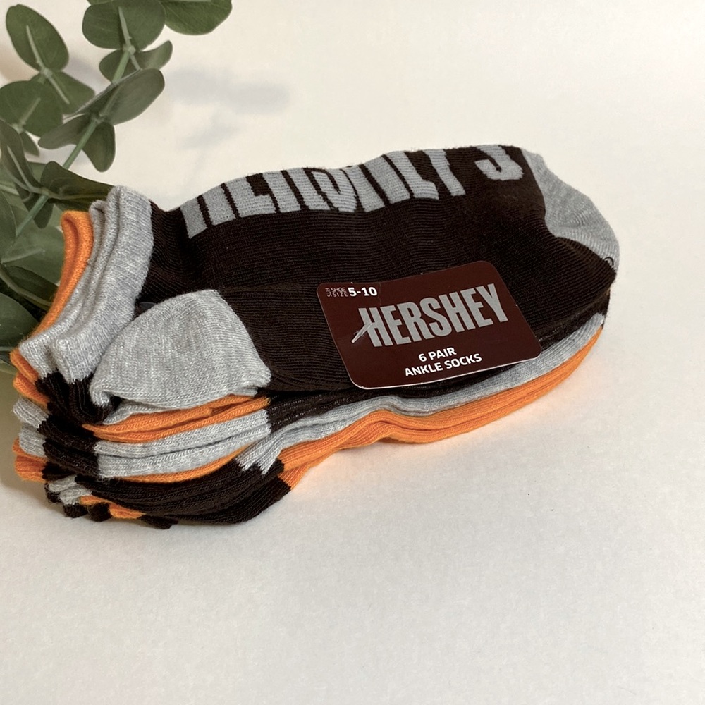 Hershey’s ankle socks set of 6 NWT! Hershey’s, Kisses and Reese’s Candy design